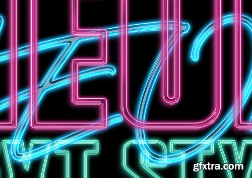 CreativeMarket - Neon Text Layer Style 4605483