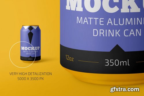 CreativeMarket - 350ml Aluminium Drink Mockup Set 4831914