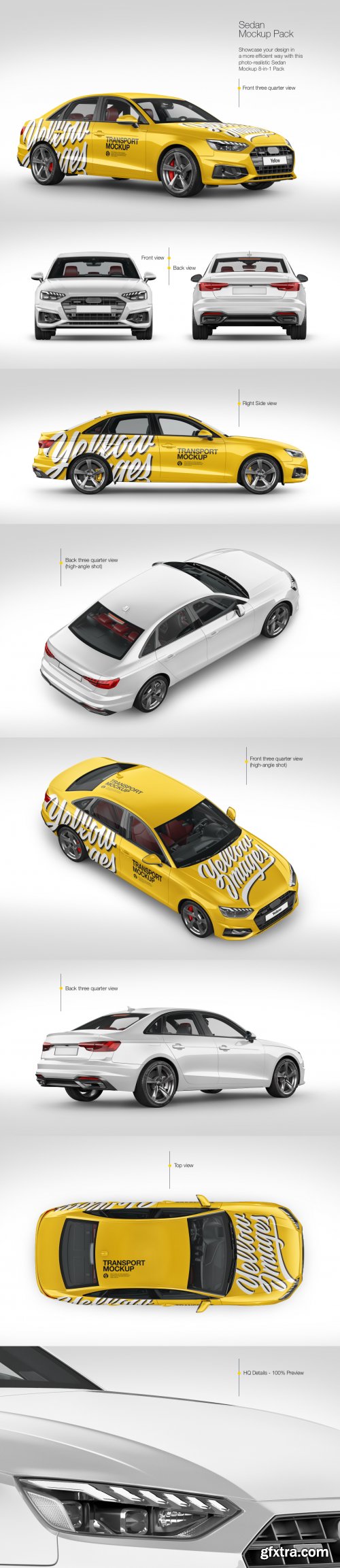 Sedan Mockup Pack