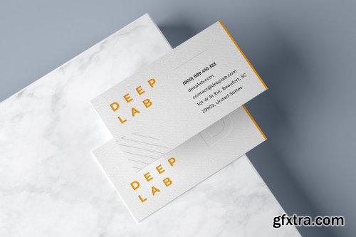 CreativeMarket - Realistic Business Card Mockup Set 4327648