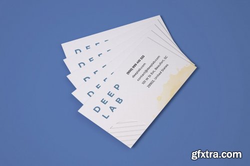 CreativeMarket - Realistic Business Card Mockup Set 4327648