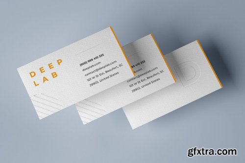 CreativeMarket - Realistic Business Card Mockup Set 4327648