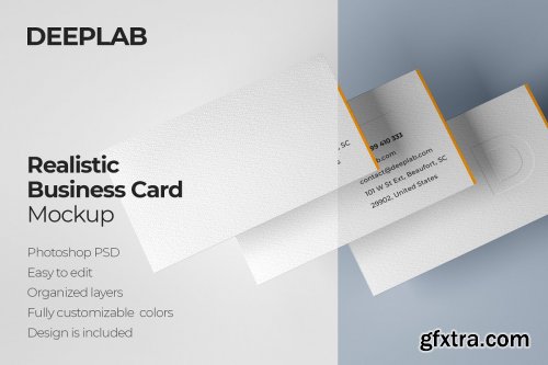 CreativeMarket - Realistic Business Card Mockup Set 4327648