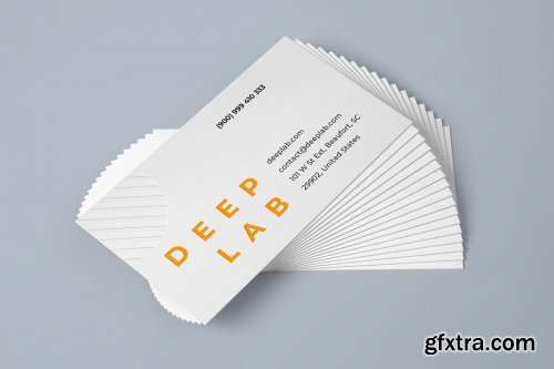 CreativeMarket - Realistic Business Card Mockup Set 4327648