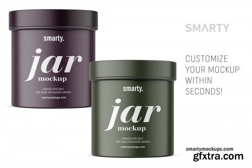 CreativeMarket - Matt jar mockup 4708326