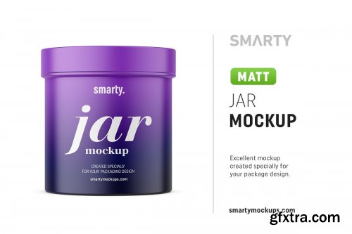 CreativeMarket - Matt jar mockup 4708326