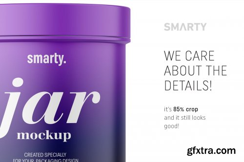 CreativeMarket - Matt jar mockup 4708326