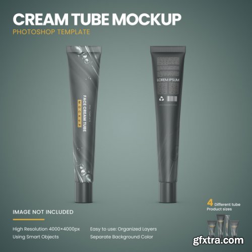 Cream tube mockup