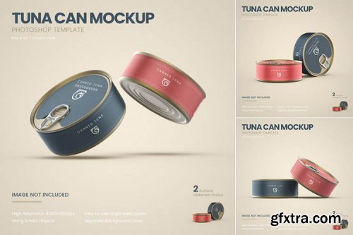 Tuna cans mockup