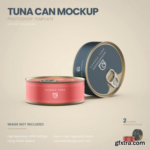 Tuna cans mockup