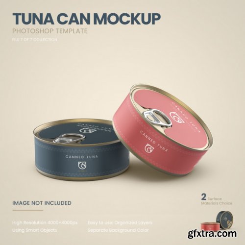 Tuna cans mockup