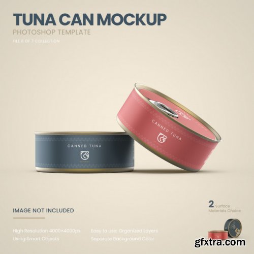 Tuna cans mockup