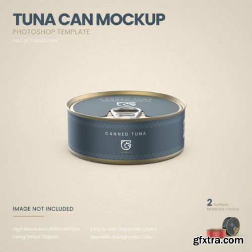 Tuna cans mockup