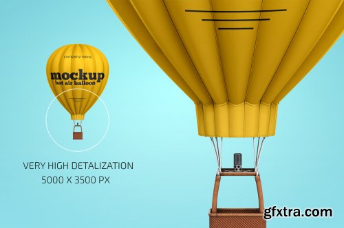 CreativeMarket - Hot Air Balloon Mockup 4458889