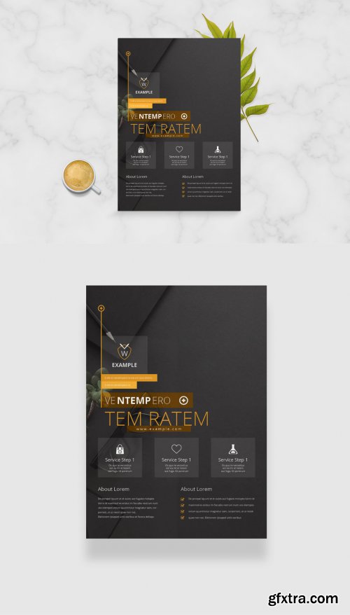 Stylish Minimal Flyer Layout 341015222