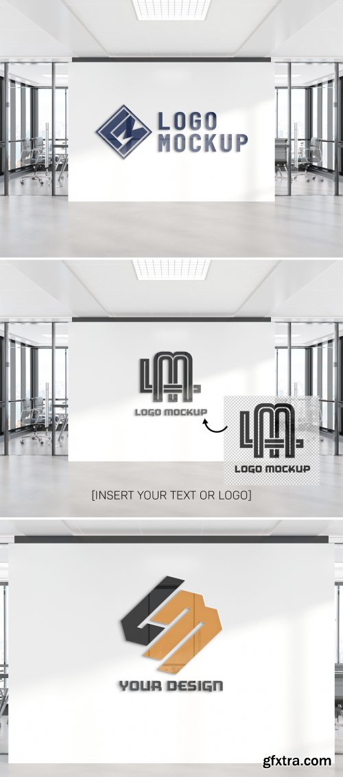 Logo on Office Wall Mockup 341751856