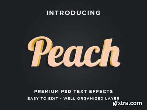 Editable psd text effect 