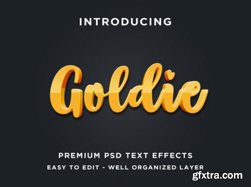 Editable psd text effect 