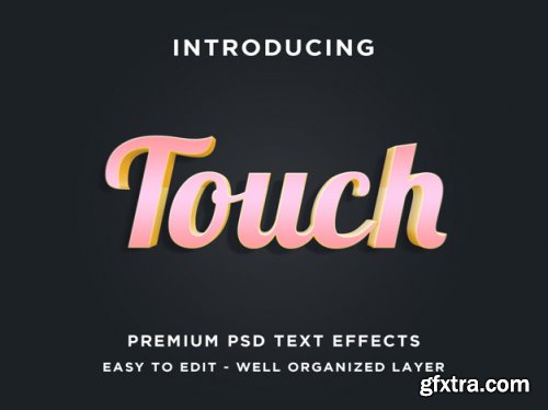 Editable psd text effect 