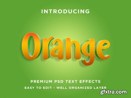 Editable psd text effect 