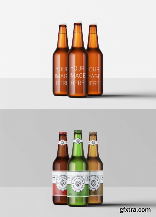 3 Beer Bottle Mockup 341780011