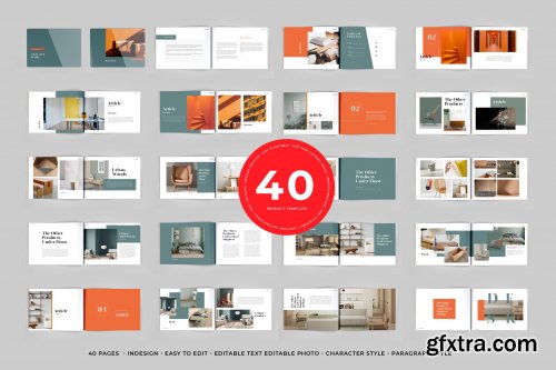 CreativeMarket - Catalog Brochures 40 Pages 4849880