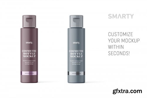 CreativeMarket - Matt cosmetic bottle mockup 4825844