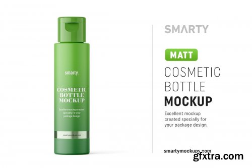 CreativeMarket - Matt cosmetic bottle mockup 4825844