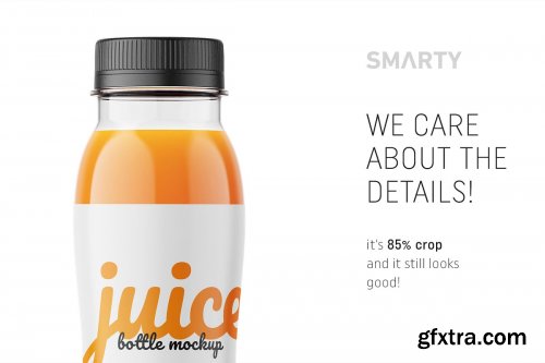 CreativeMarket - Carrot juice bottle mockup 4816116