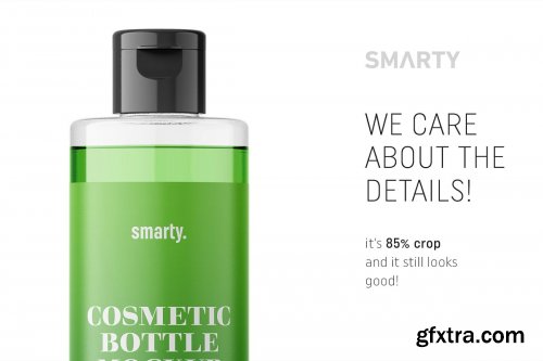 CreativeMarket - Transparent cosmetic bottle mockup 4817638