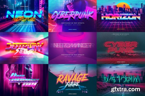 CreativeMarket - 3D Text Effects Bundle Vol.4 4854498