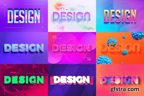 CreativeMarket - 3D Text Effects Bundle Vol.4 4854498