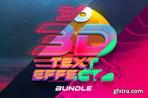 CreativeMarket - 3D Text Effects Bundle Vol.4 4854498