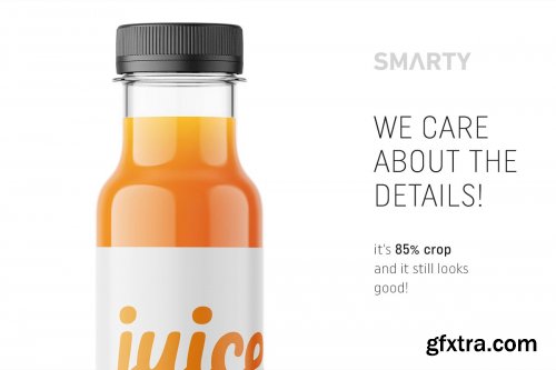 CreativeMarket - Carrot juice bottle mockup 4825702