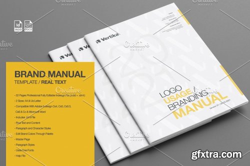 CreativeMarket - Brand Manual - REAL TEXT 4653146