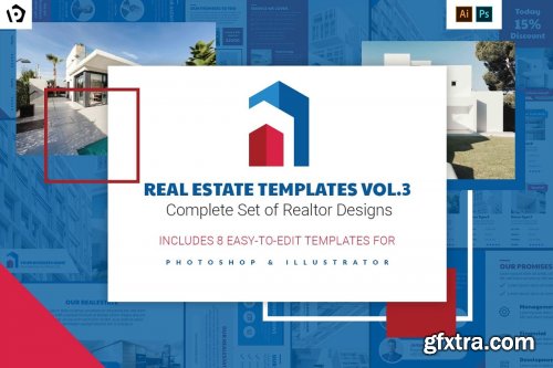 CreativeMarket - Real Estate Templates Pack Vol.3 4410440