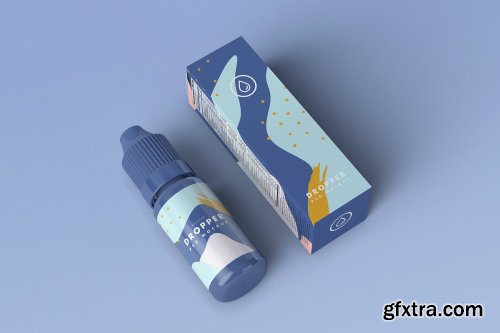 CreativeMarket - E-Juice Vape Dropper Bottle MockUp 4399413