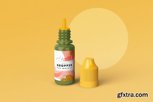 CreativeMarket - E-Juice Vape Dropper Bottle MockUp 4399413