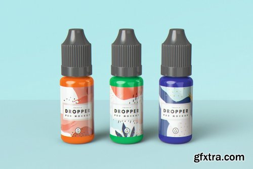 CreativeMarket - E-Juice Vape Dropper Bottle MockUp 4399413