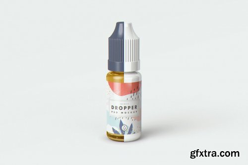 CreativeMarket - E-Juice Vape Dropper Bottle MockUp 4399413