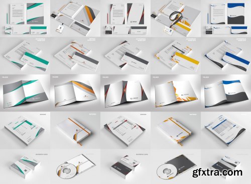 CreativeMarket - 50 Corporate Identities Bundle 4432899