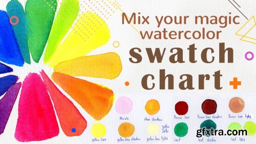 Mix Your Magic Watercolor Swatch Chart