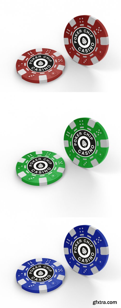 Plastic Casino Tokens Mockup 343903622