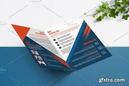 CreativeMarket - Business Bifold Brochure V988 4481515