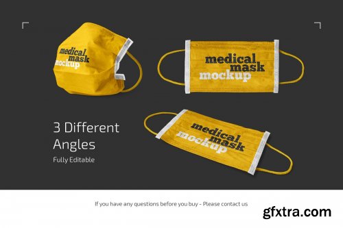 CreativeMarket - Medical Mask Mockup Set 4852071