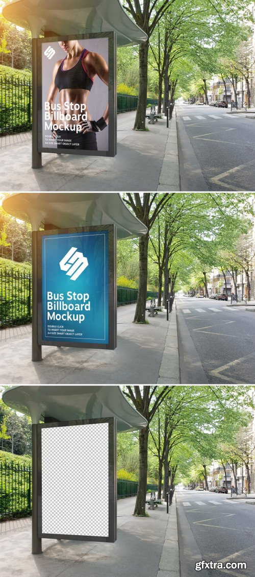 Billboard in Bus Stop Mockup 343975350