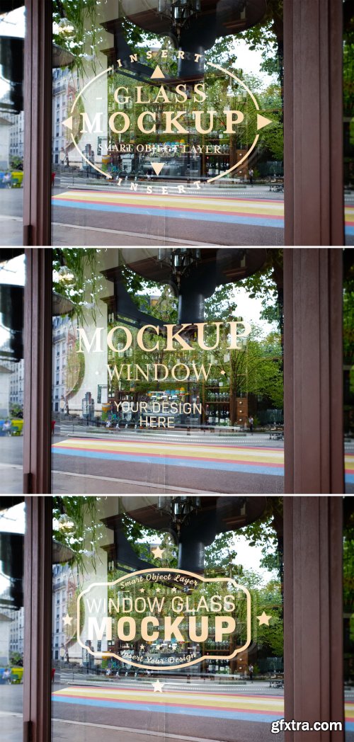 Window Glass Logo Mockup 343976053