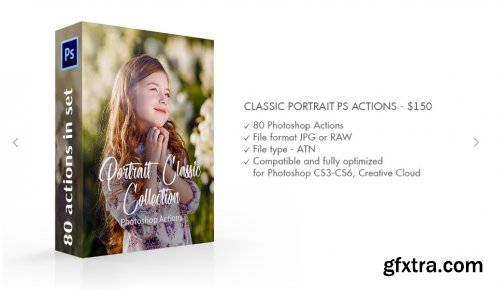 CreativeMarket - Classic Portrait Photoshop Actions 3545232