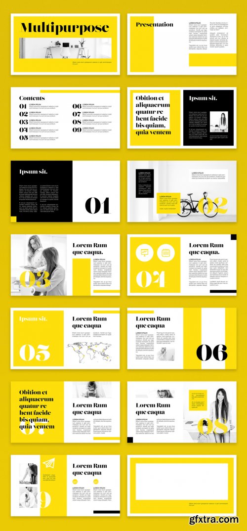 Yellow and Black Digital Magazine Layout 344658921