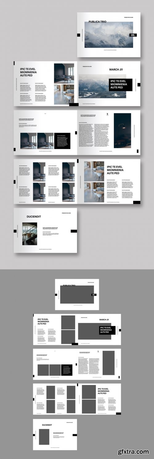 Portfolio Layout with Placeholders 344578532